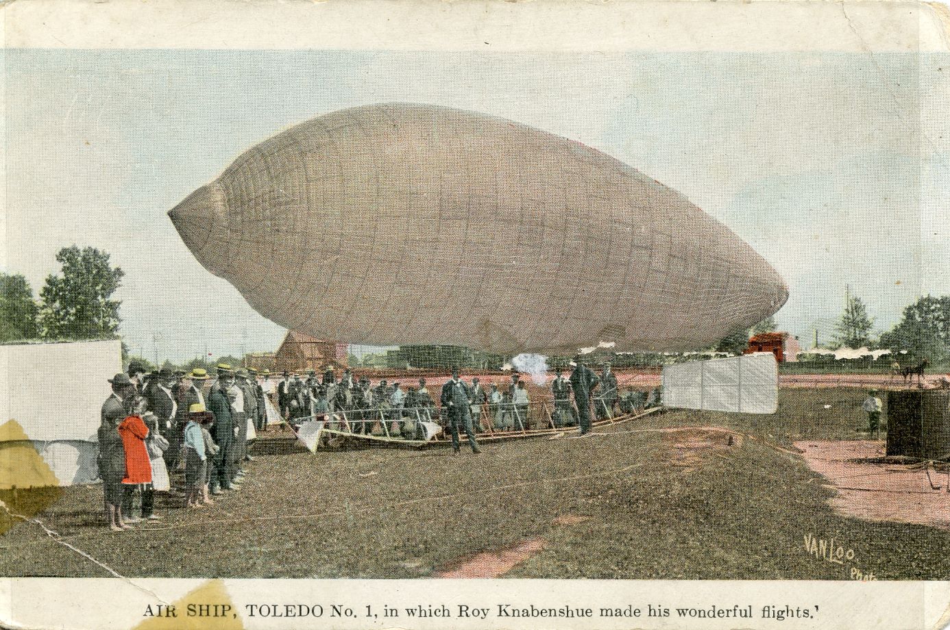 Dirigible postcard