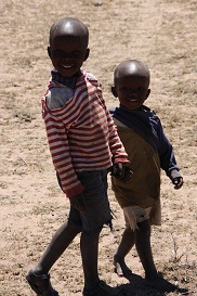 two small African boys